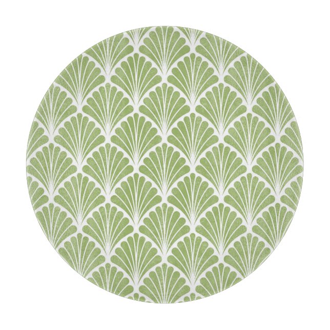 Geometric Art Deco, seamless pattern Cutting Board (Front)