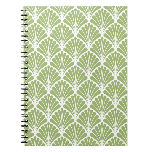 Geometric Art Deco, seamless pattern Notebook (Front)