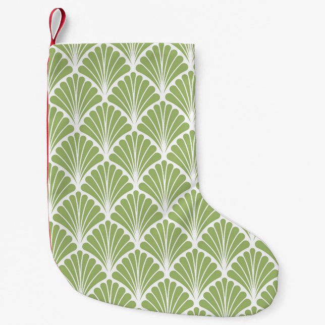Geometric Art Deco, seamless pattern Small Christmas Stocking (Front)