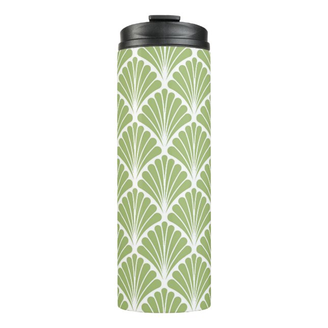 Geometric Art Deco, seamless pattern Thermal Tumbler (Front)