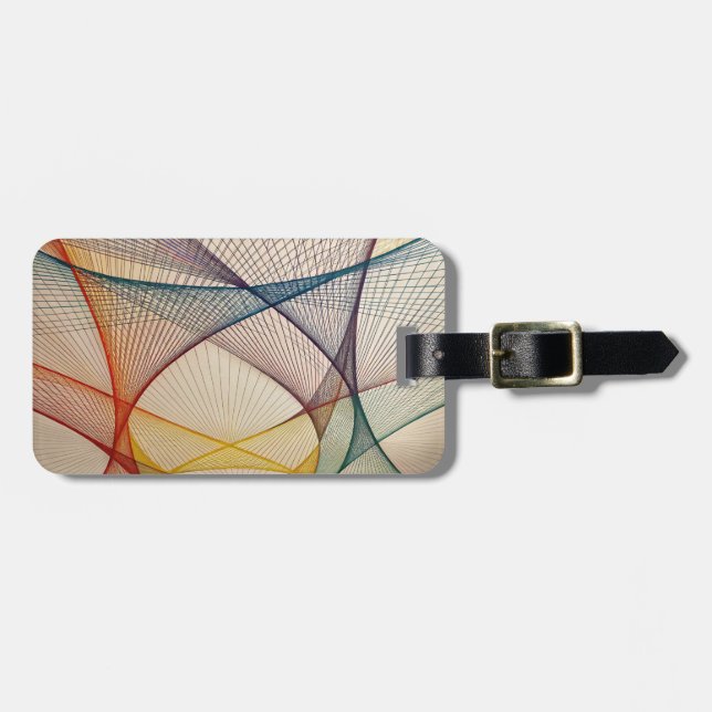 Geometric Art Luggage Tag (Front Horizontal)