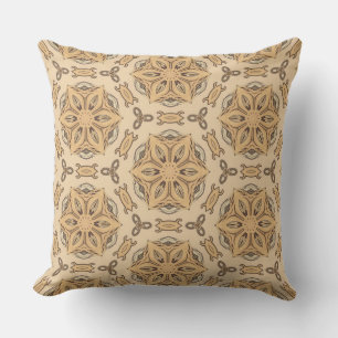 Geometric Art Nouveau Floral Pattern  Outdoor Pillow