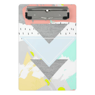 Geometric Art Print Mini Clipboard