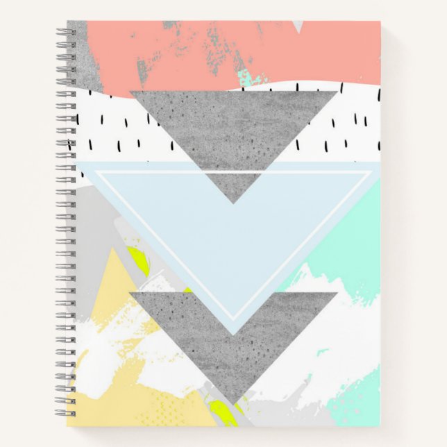 Geometric Art Print Notebook (Front)