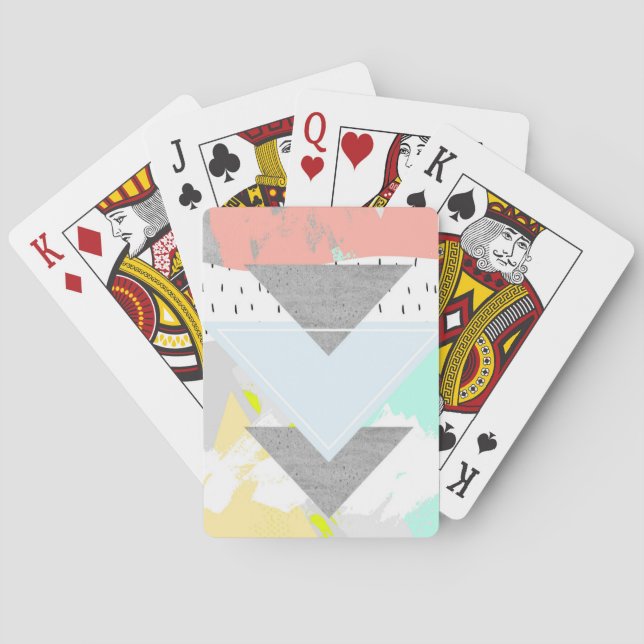 Geometric Art Print Playing Cards (Back)
