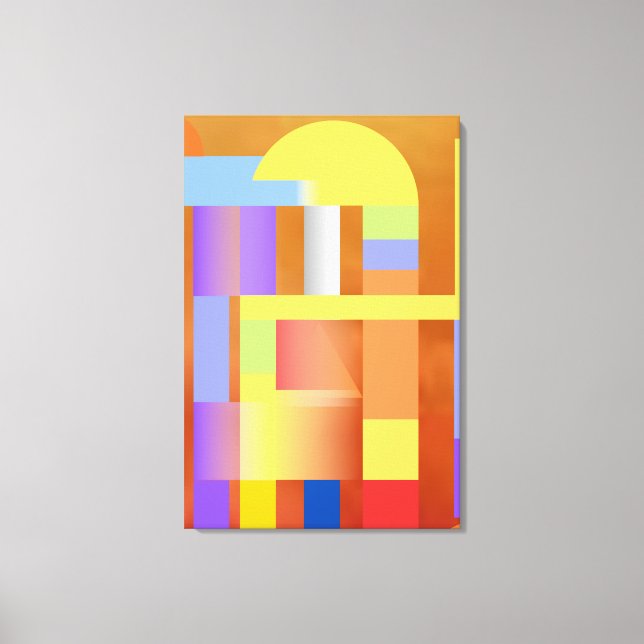 "Geometric Art Print | Premium Canvas Wall Art (Front)
