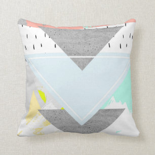 Geometric Art Print Throw Pillow