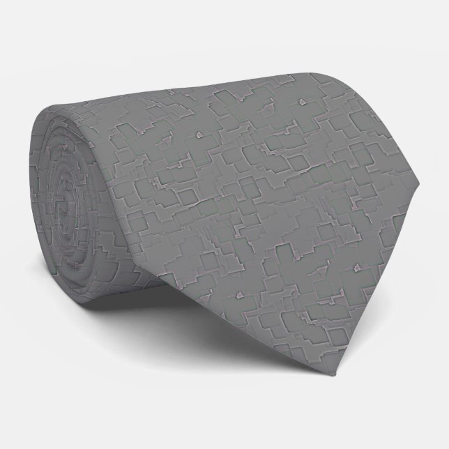 "Geometric" Art Tie (Rolled)