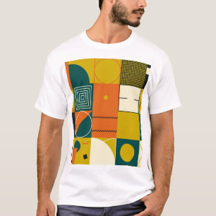 Geometric artwork: simple shapes design. T-Shirt