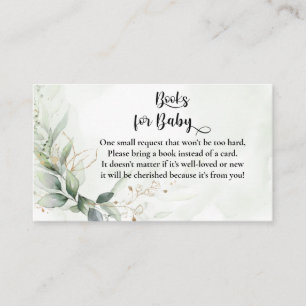 Geometric Baby Shower Book Request for Baby Enclosure Card