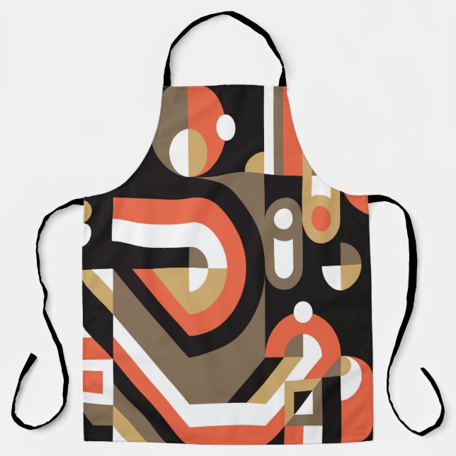Geometric background design. Abstract artwork patt Apron (Front)