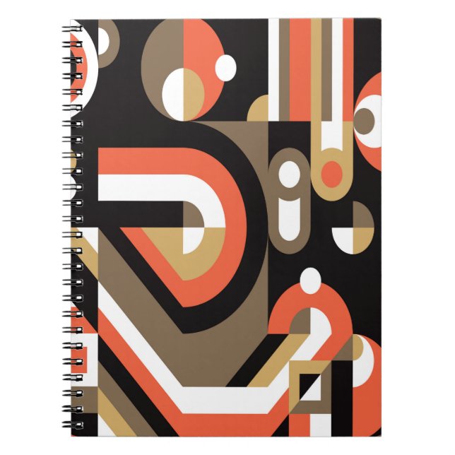 Geometric background design. Abstract artwork patt Notebook (Front)