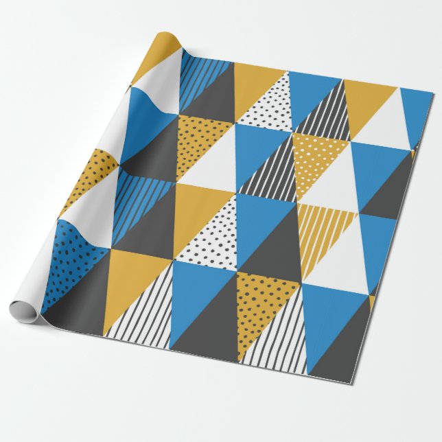 Geometric background. Vintage illustration.  Wrapping Paper (Unrolled)
