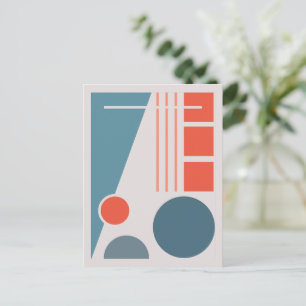 Geometric Balance 1 Abstract Design Postcard