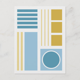 Geometric Balance 2a Abstract Design Postcard