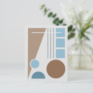 Geometric Balance Abstract Design Postcard