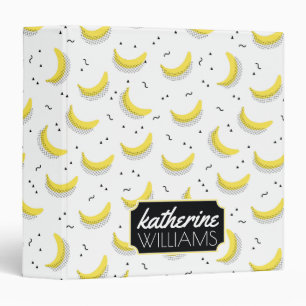 Geometric Bananas   Add Your Name Binder