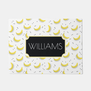 Geometric Bananas   Add Your Name Doormat