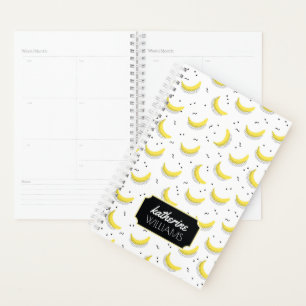 Geometric Bananas   Add Your Name Planner