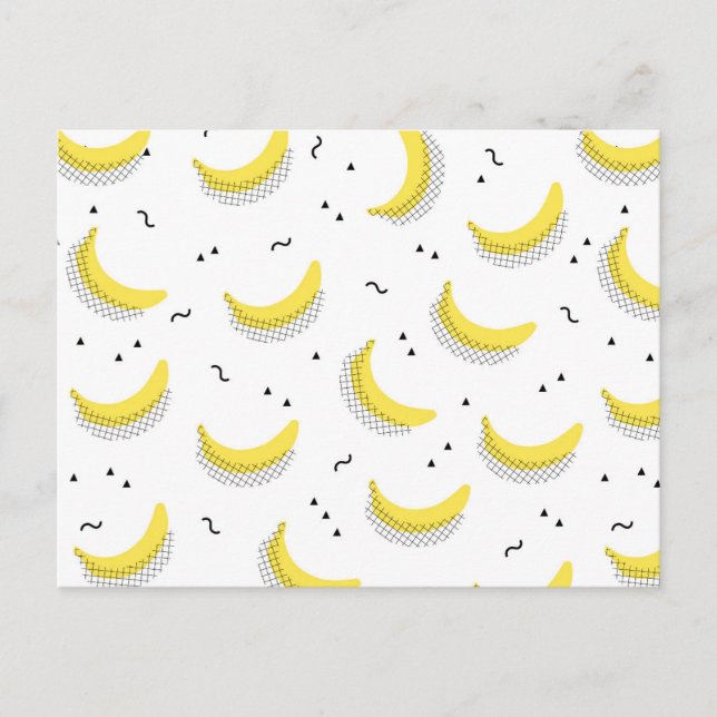 Geometric Bananas Postcard (Front)
