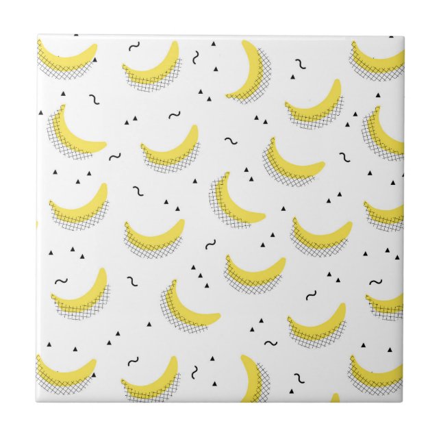 Geometric Bananas Tile (Front)