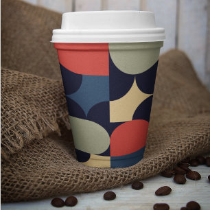 Geometric Bauhaus Paper Cups