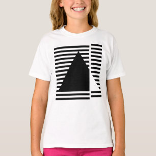 Geometric Bauhaus triangle inspired design T-Shirt