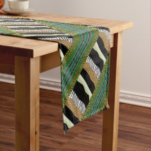“Geometric Beauty, Timeless Heritage” Short Table Runner
