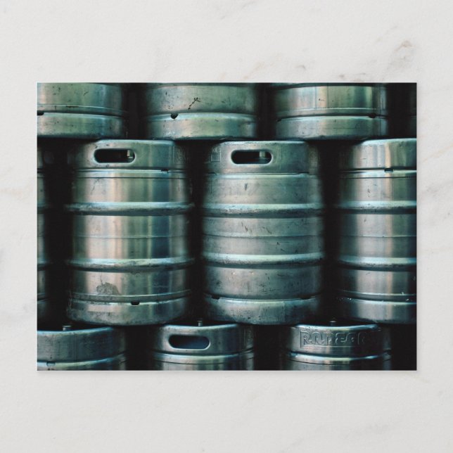Geometric beer barrels, Czech Republic Postcard (Front)