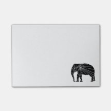 Geometric black elephant