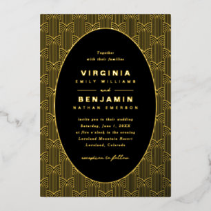 Geometric Black Wedding