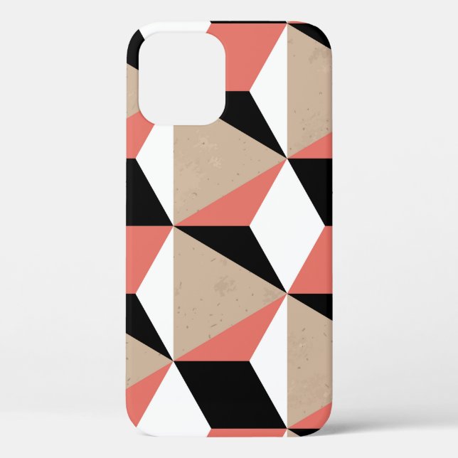 Geometric black white coral pattern. Case-Mate iPhone case (Back)