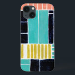 Geometric Blocks iPhone 13 Case<br><div class="desc">Geometric Blocks. Artist: Grace Popp. Image ID: 150774FN.</div>