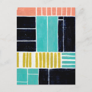 Geometric Blocks Postcard