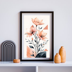 Geometric Bloom II Poster