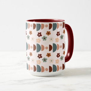 Geometric & Blooming In Boho Style Mug