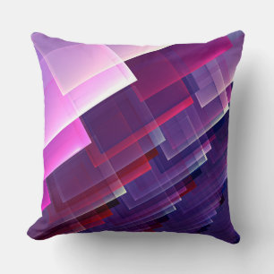 Geometric Blue Throw Pillow
