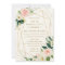 Geometric Blush Gold Floral 18th Birthday Invite