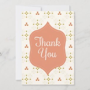 Geometric Boho Chic Thank You Invitation