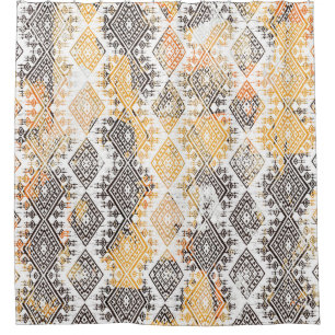 Geometric Boho Tribal: Distressed Pattern.