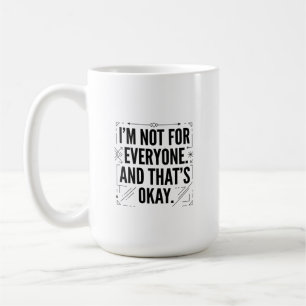 Geometric Bold Typography Statement Graphic Coffee Mug