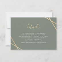Geometric Border RSVP Card