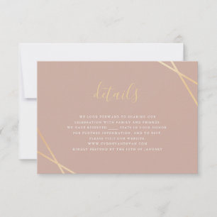 Geometric Border RSVP Card