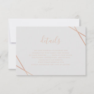 Geometric Border RSVP Card