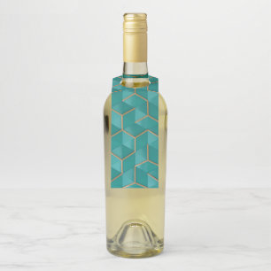 geometric bottle tag