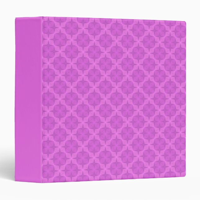 Geometric bright lilac art deco binder (Front/Spine)