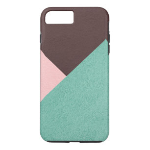 Geometric Brown Green & Pink Personalized Case-Mate iPhone Case