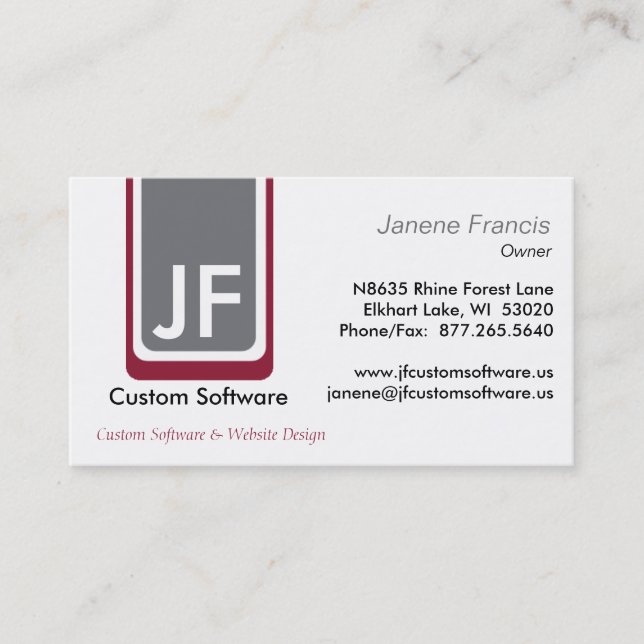 Geometric Business Card (Front)