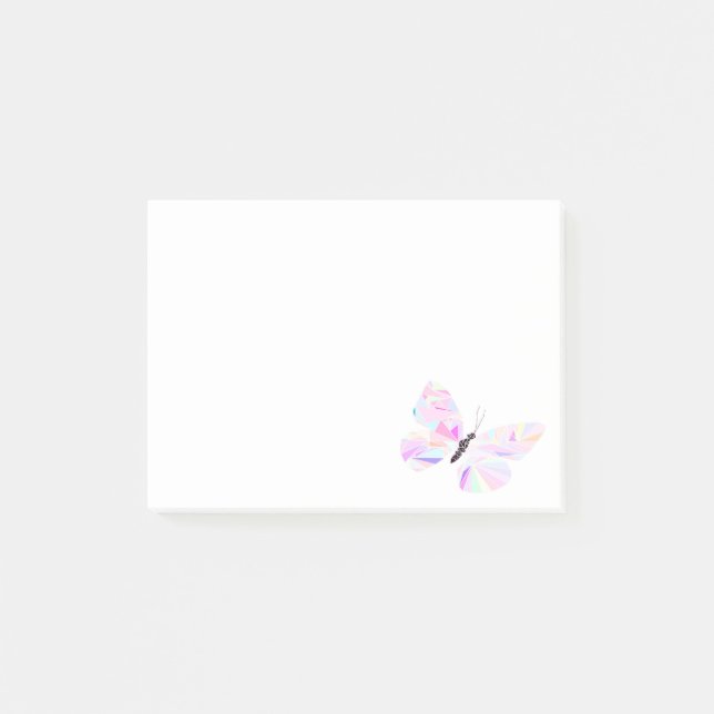 Geometric butterfly post-it notes (Front)