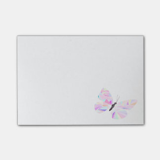 Geometric butterfly post-it notes